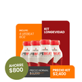 Kit Longevidad 4 LifeBeat +65 Nutrientes escenciales