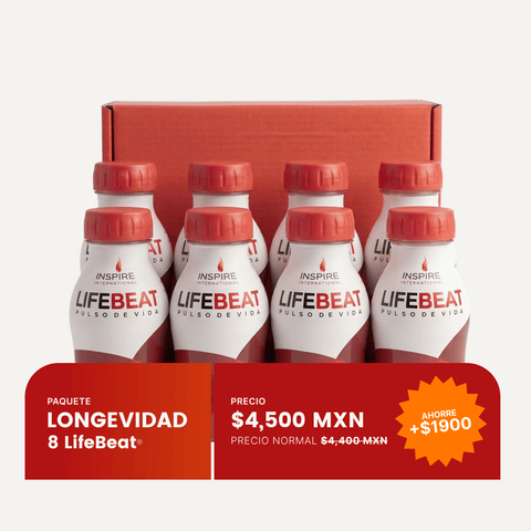 Kit Integral 8 LifeBeat | 8 Botellas, 64 Porciones