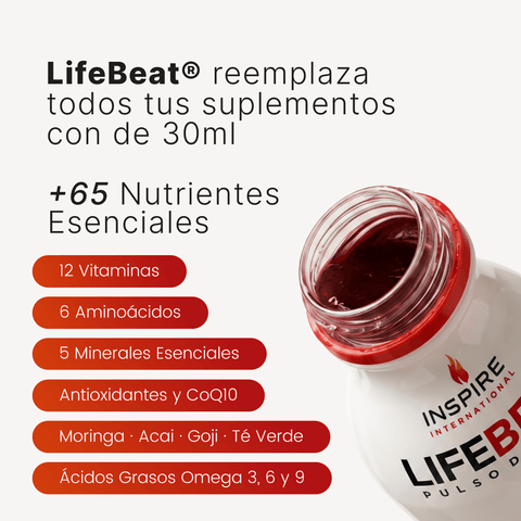 Kit Integral 8 LifeBeat +65 nutrientes escenciales