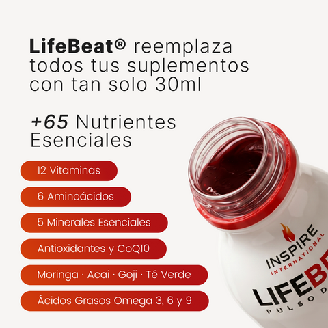 Kit Longevidad 4 LifeBeat +65 Nutrientes escenciales