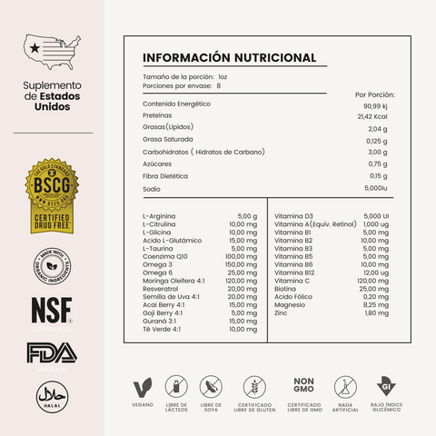 Kit Integral 8 LifeBeat +65 nutrientes escenciales